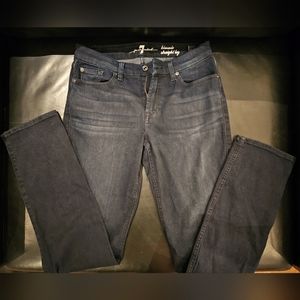 7 for all mankind Kimmie straight leg dark denim jeans